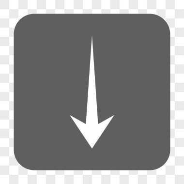 Yuvarlatılmış Kare düğme aşağı ok