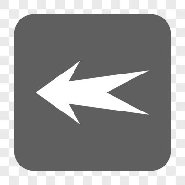 Ok sol yuvarlak kare düğme