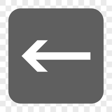 Ok sol yuvarlak kare düğme