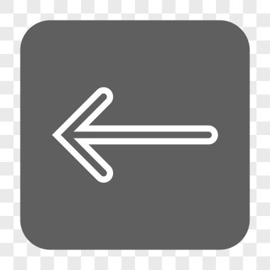 Ok sol yuvarlak kare düğme