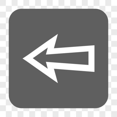 Ok sol yuvarlak kare düğme