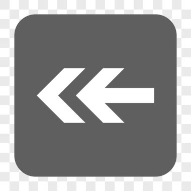 Ok sol yuvarlak kare düğme