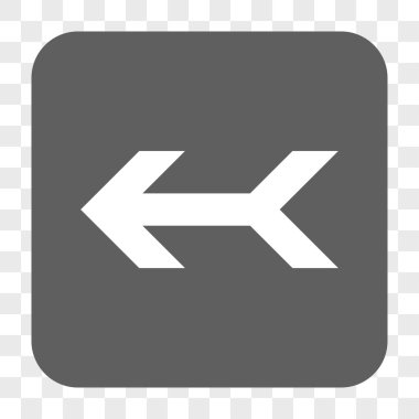 Ok sol yuvarlak kare düğme