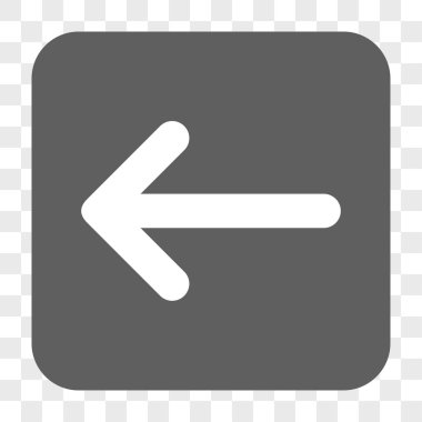 Ok sol yuvarlak kare düğme