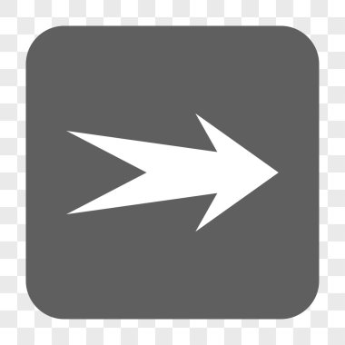 Ok sağ yuvarlak kare düğme