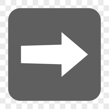 Ok sağ yuvarlak kare düğme