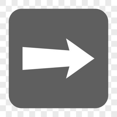 Ok sağ yuvarlak kare düğme