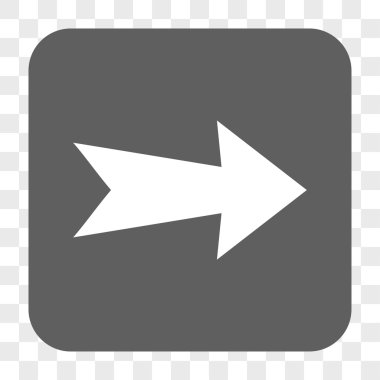 Ok sağ yuvarlak kare düğme