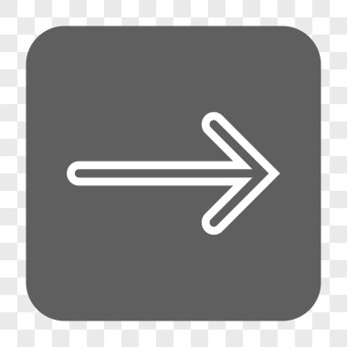 Ok sağ yuvarlak kare düğme