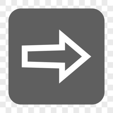 Ok sağ yuvarlak kare düğme