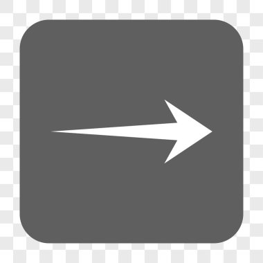 Ok sağ yuvarlak kare düğme