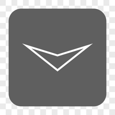 Ok ucu yuvarlatılmış kare düğmesini basılı