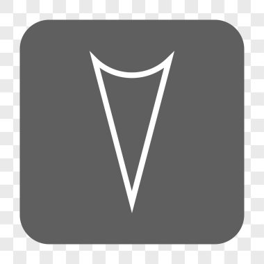 Ok ucu yuvarlatılmış kare düğmesini basılı