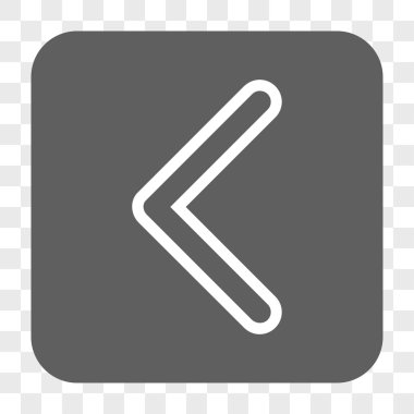 Ok ucu sol yuvarlak kare düğme