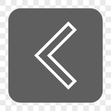 Ok ucu sol yuvarlak kare düğme