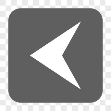 Ok ucu sol yuvarlak kare düğme