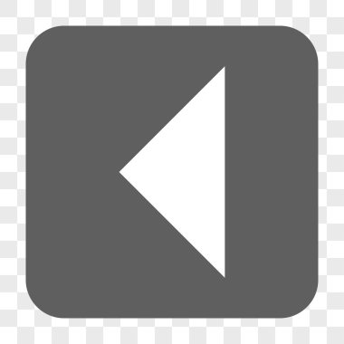 Ok ucu sol yuvarlak kare düğme