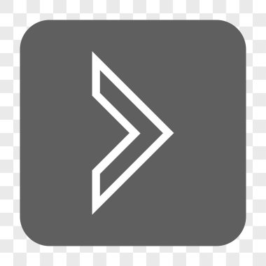 Ok ucu sağ yuvarlak kare düğme