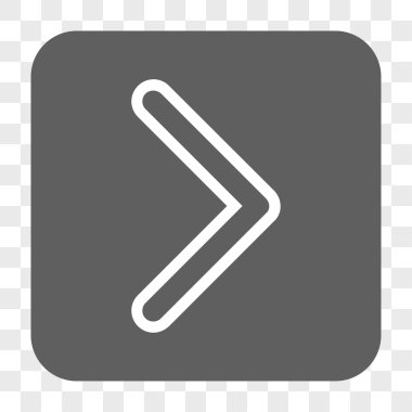 Ok ucu sağ yuvarlak kare düğme