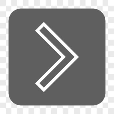 Ok ucu sağ yuvarlak kare düğme