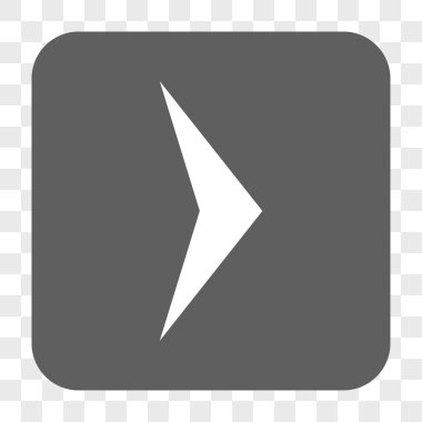 Ok ucu sağ yuvarlak kare düğme