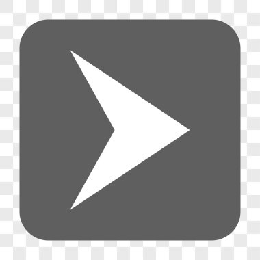 Ok ucu sağ yuvarlak kare düğme