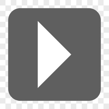 Ok ucu sağ yuvarlak kare düğme