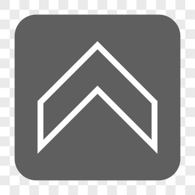 Yuvarlatılmış Kare düğmesini yukarı ok ucu