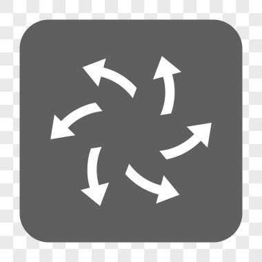 Santrifüj okları yuvarlak kare düğme