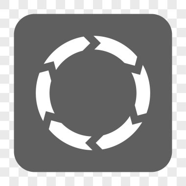 Dolaşım yuvarlak kare düğme