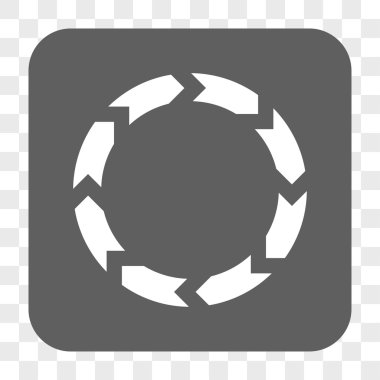 Dolaşım yuvarlak kare düğme