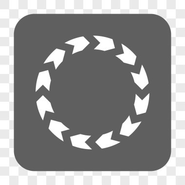 Dolaşım yuvarlak kare düğme