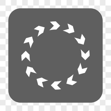 Dolaşım yuvarlak kare düğme