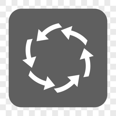 Dolaşım yuvarlak kare düğme