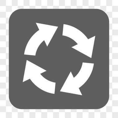 Dolaşım yuvarlak kare düğme