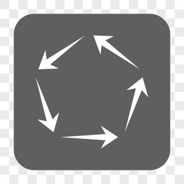 Dolaşım yuvarlak kare düğme