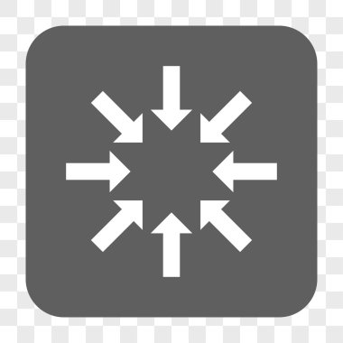 Daraltma okları yuvarlak kare düğme