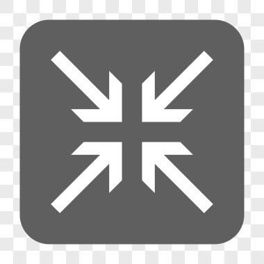 Oklar yuvarlak kare düğme collide