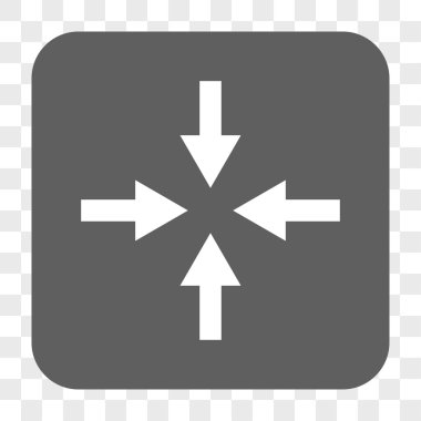 Oklar yuvarlak kare düğmeye basmak