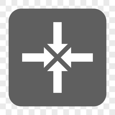 Oklar yuvarlak kare düğmeye basmak