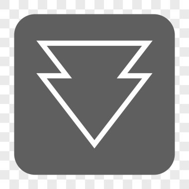 Yuvarlatılmış Kare düğme aşağı yön