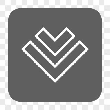 Yuvarlatılmış Kare düğme aşağı yön