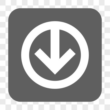 Yuvarlatılmış Kare düğme aşağı yön