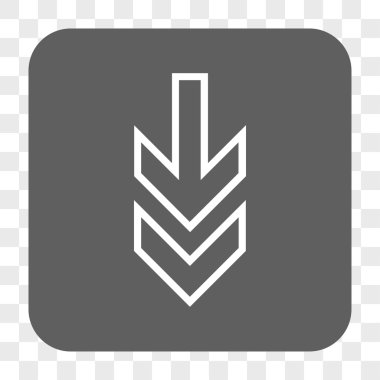 Yuvarlatılmış Kare düğme aşağı yön