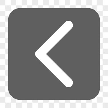 Yön sol yuvarlak kare düğme