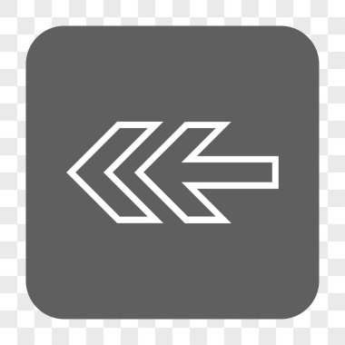 Yön sol yuvarlak kare düğme