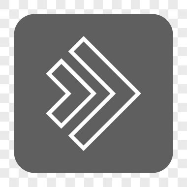 Yön sağ yuvarlak kare düğme