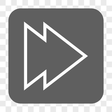 Yön sağ yuvarlak kare düğme