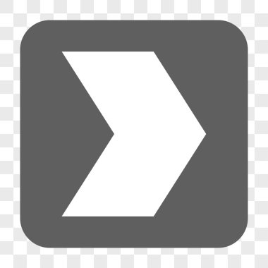 Yön sağ yuvarlak kare düğme