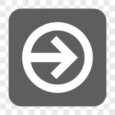 Yön sağ yuvarlak kare düğme